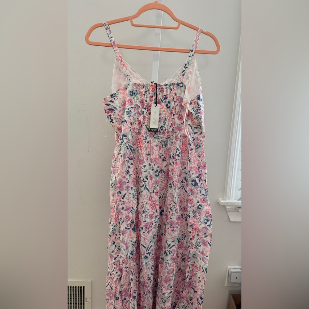 Rachel Zoe Pink Floral Maxi Dress size 10 - Picture 7 of 9